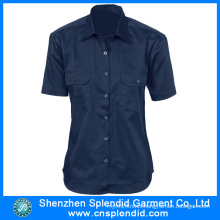 Man Shirt Factory Custom Logo Cotton Labour Work Uniform